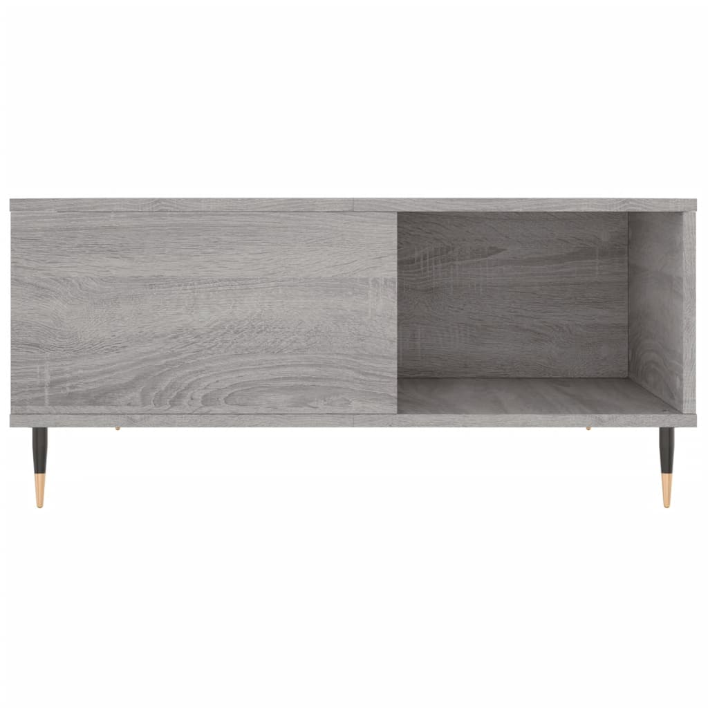 Coffee Table Grey Sonoma 80x80x36,5 cm Engineered Wood