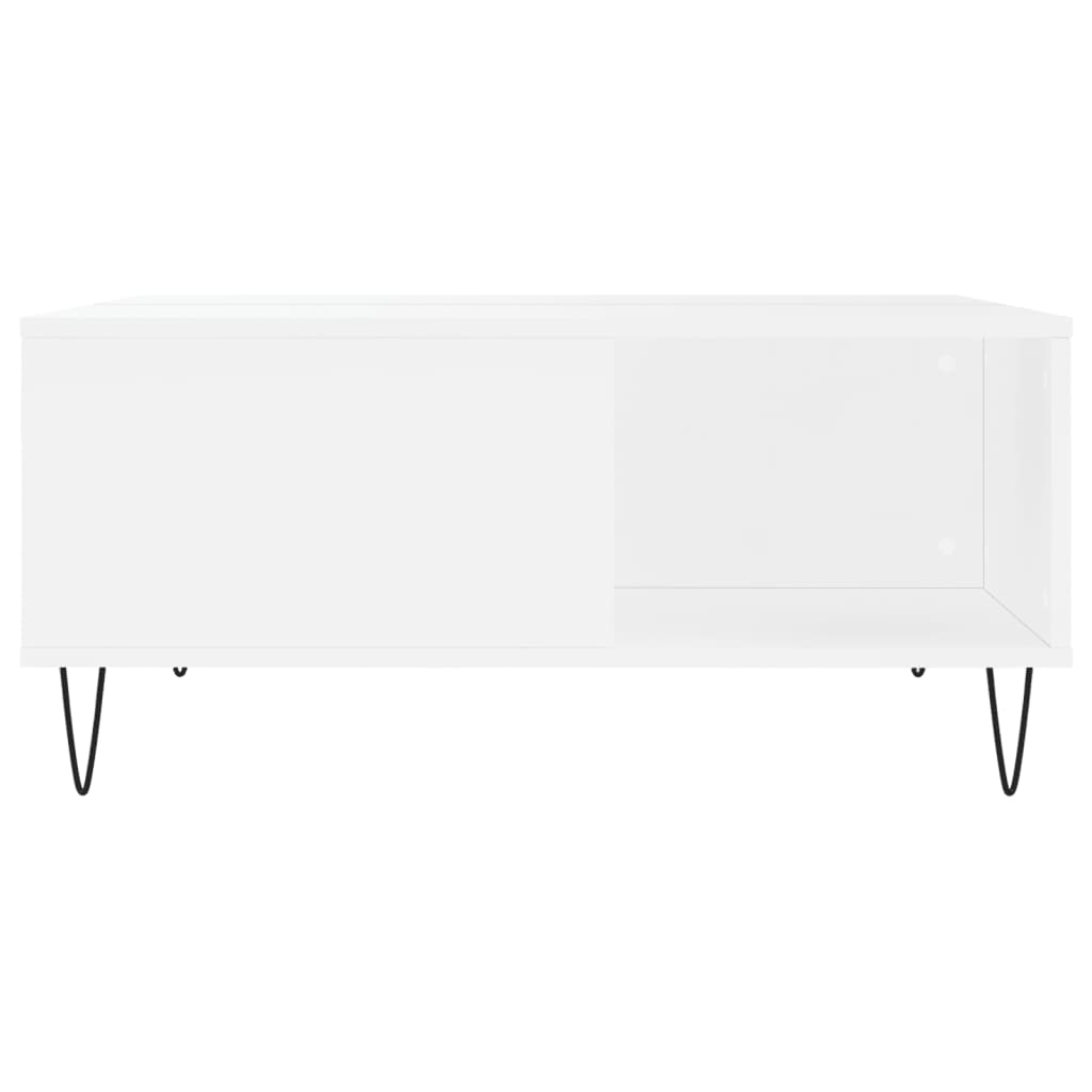 Coffee Table White 80x80x36,5 cm Engineered Wood
