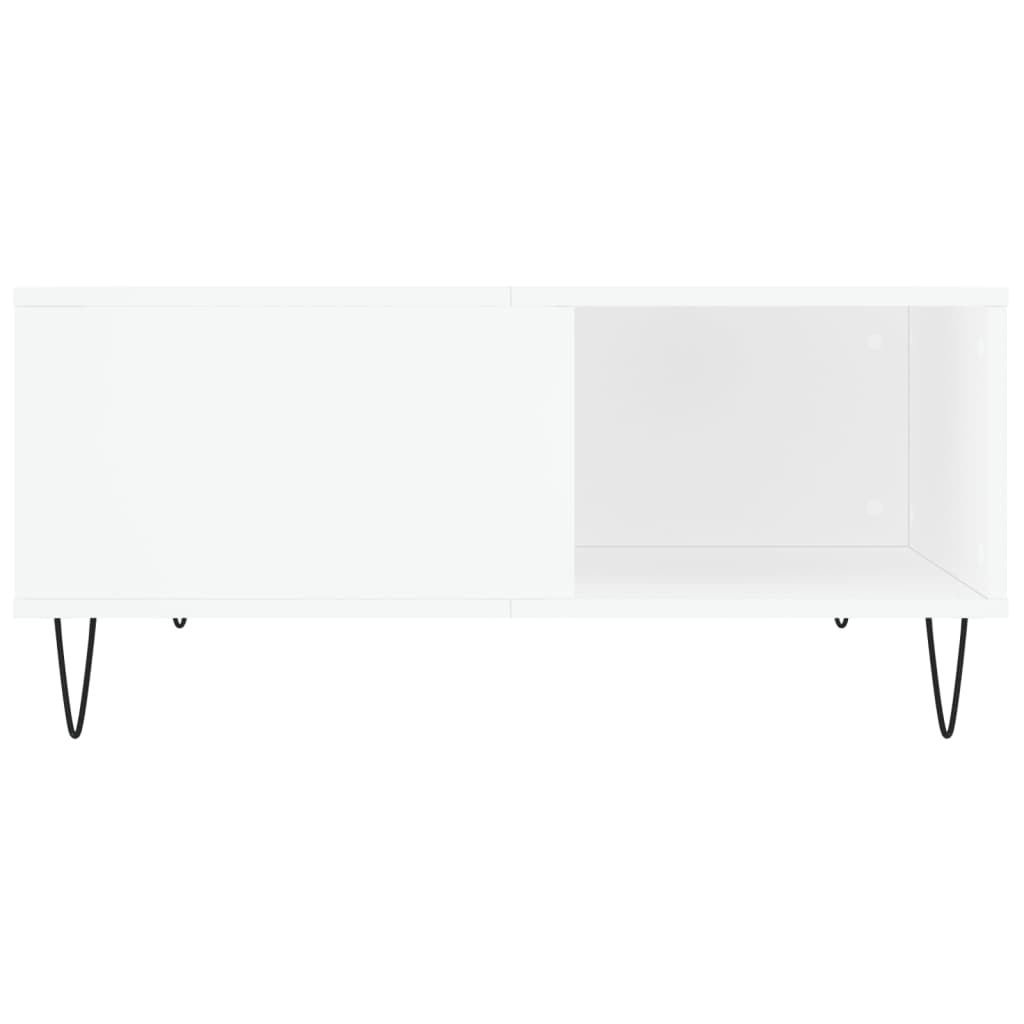 Coffee Table White 80x80x36,5 cm Engineered Wood