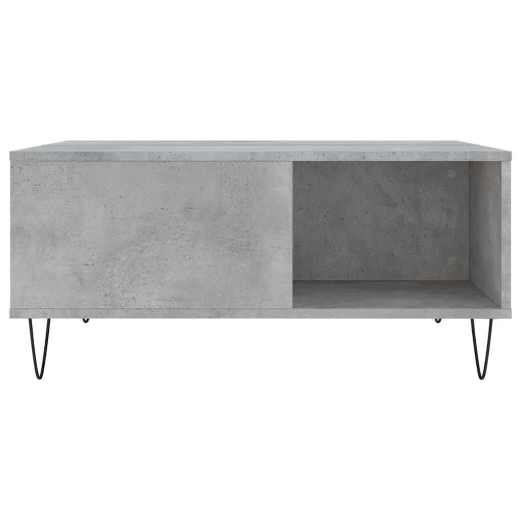 Coffee Table Concrete Grey 80x80x36,5 cm Engineered Wood