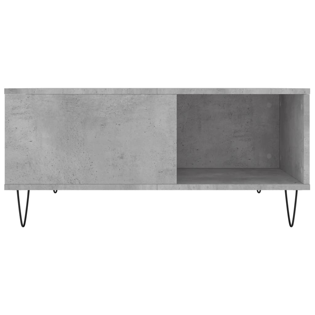Coffee Table Concrete Grey 80x80x36,5 cm Engineered Wood