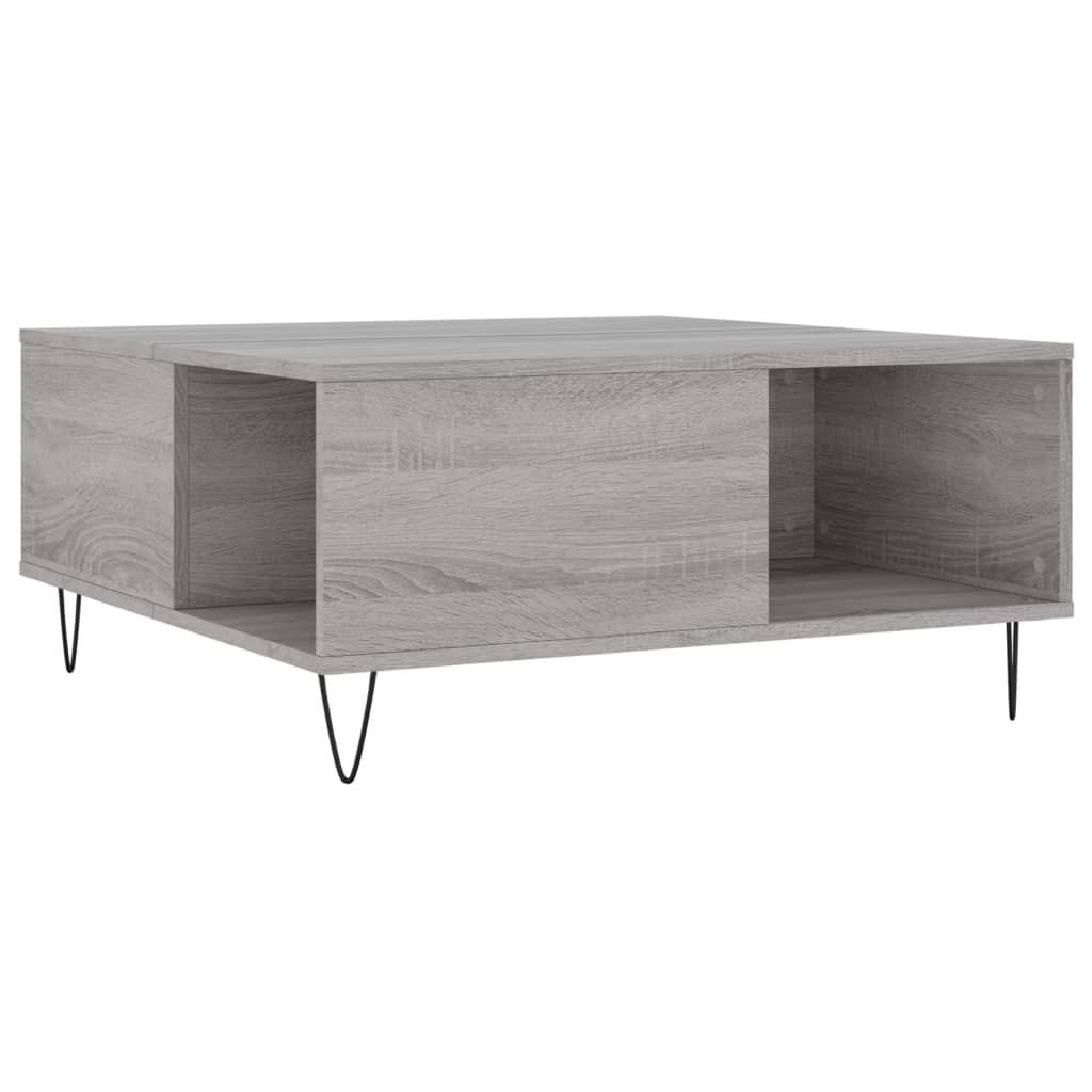 Coffee Table Grey Sonoma 80x80x36,5 cm Engineered Wood