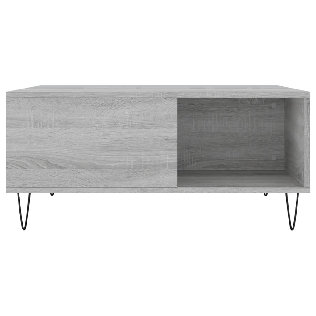 Coffee Table Grey Sonoma 80x80x36,5 cm Engineered Wood