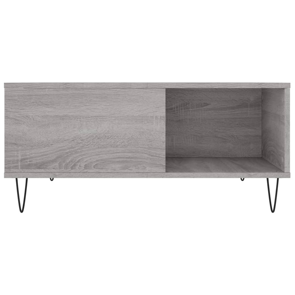 Coffee Table Grey Sonoma 80x80x36,5 cm Engineered Wood