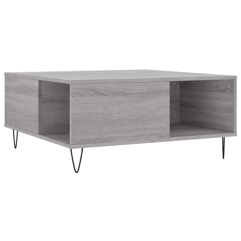 Coffee Table Grey Sonoma 80x80x36,5 cm Engineered Wood