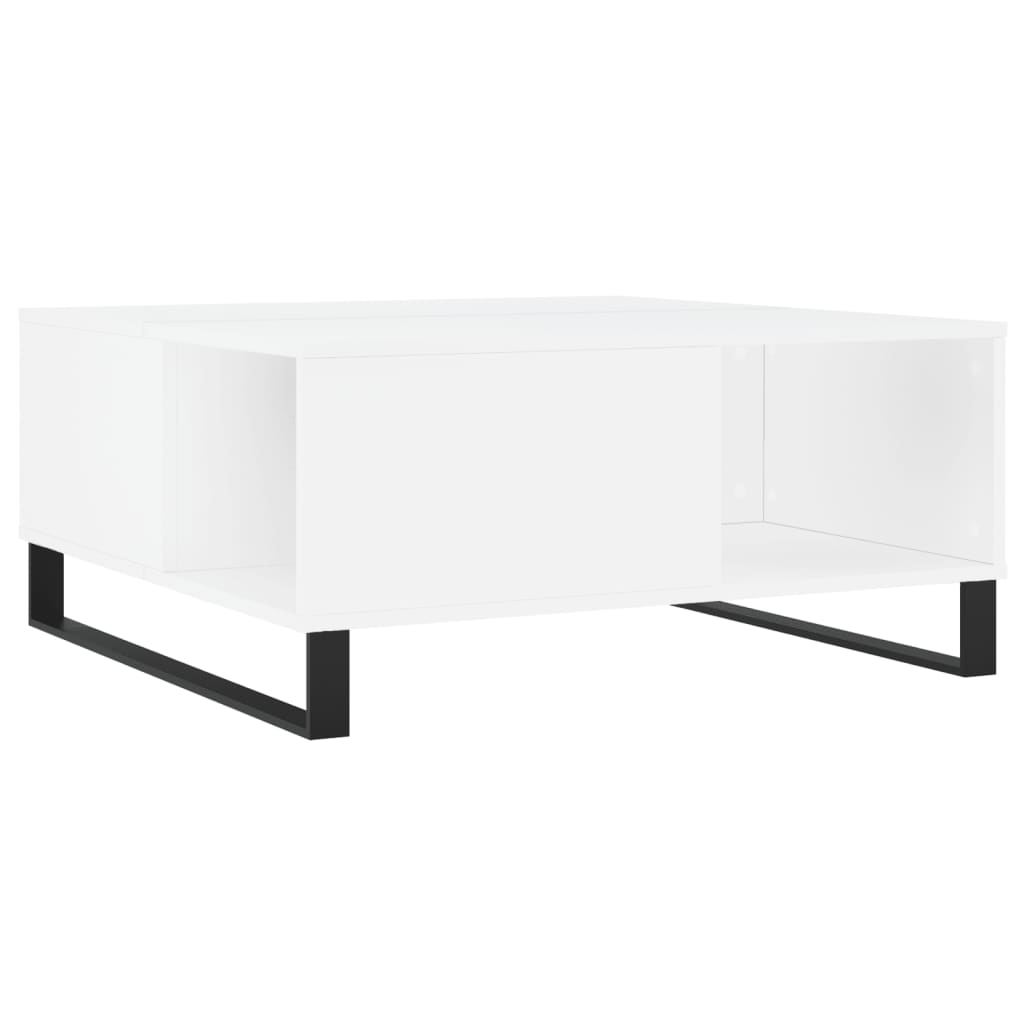 Coffee Table White 80x80x36,5 cm Engineered Wood