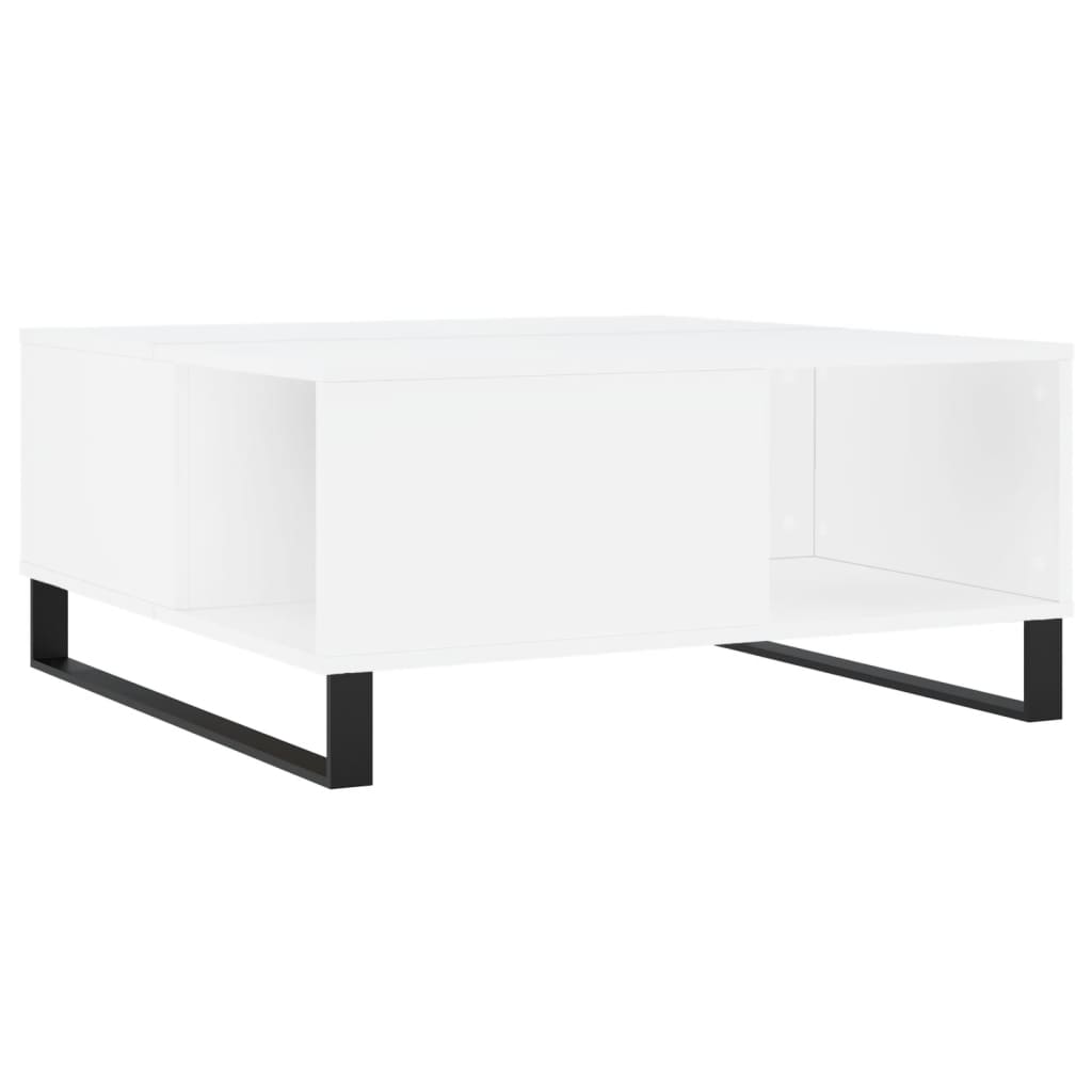 Coffee Table White 80x80x36,5 cm Engineered Wood