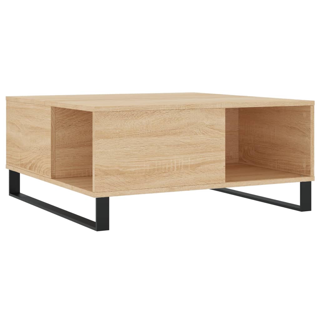Coffee Table Sonoma Oak 80x80x36,5 cm Engineered Wood