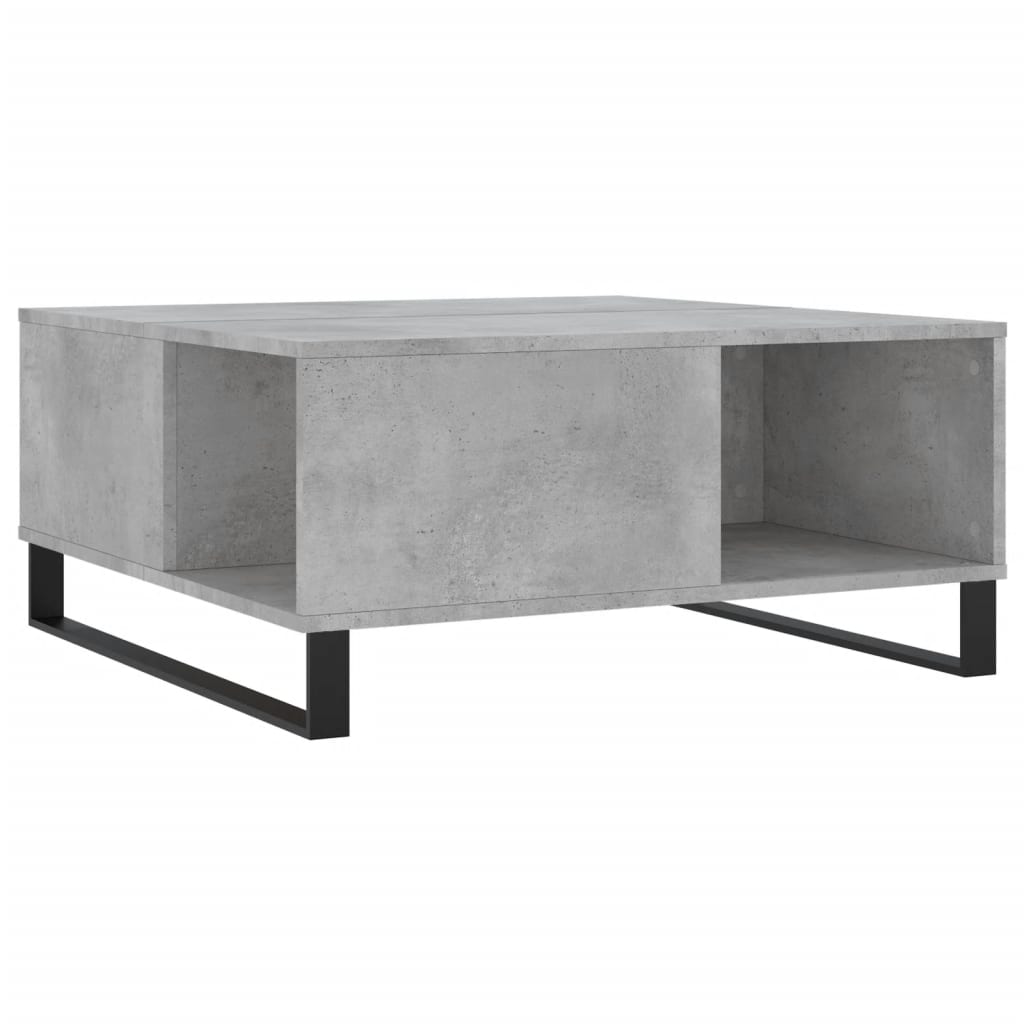 Coffee Table Concrete Grey 80x80x36,5 cm Engineered Wood