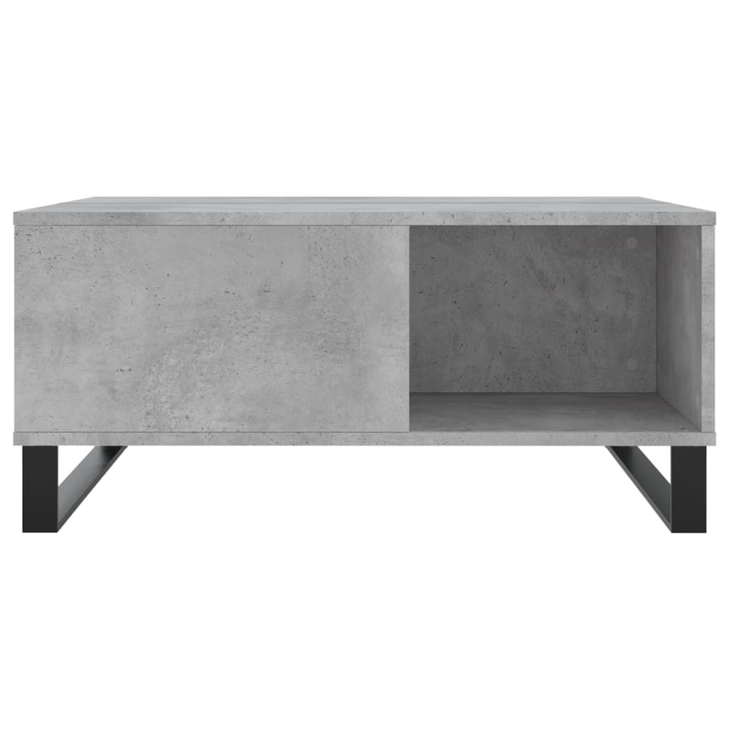 Coffee Table Concrete Grey 80x80x36,5 cm Engineered Wood