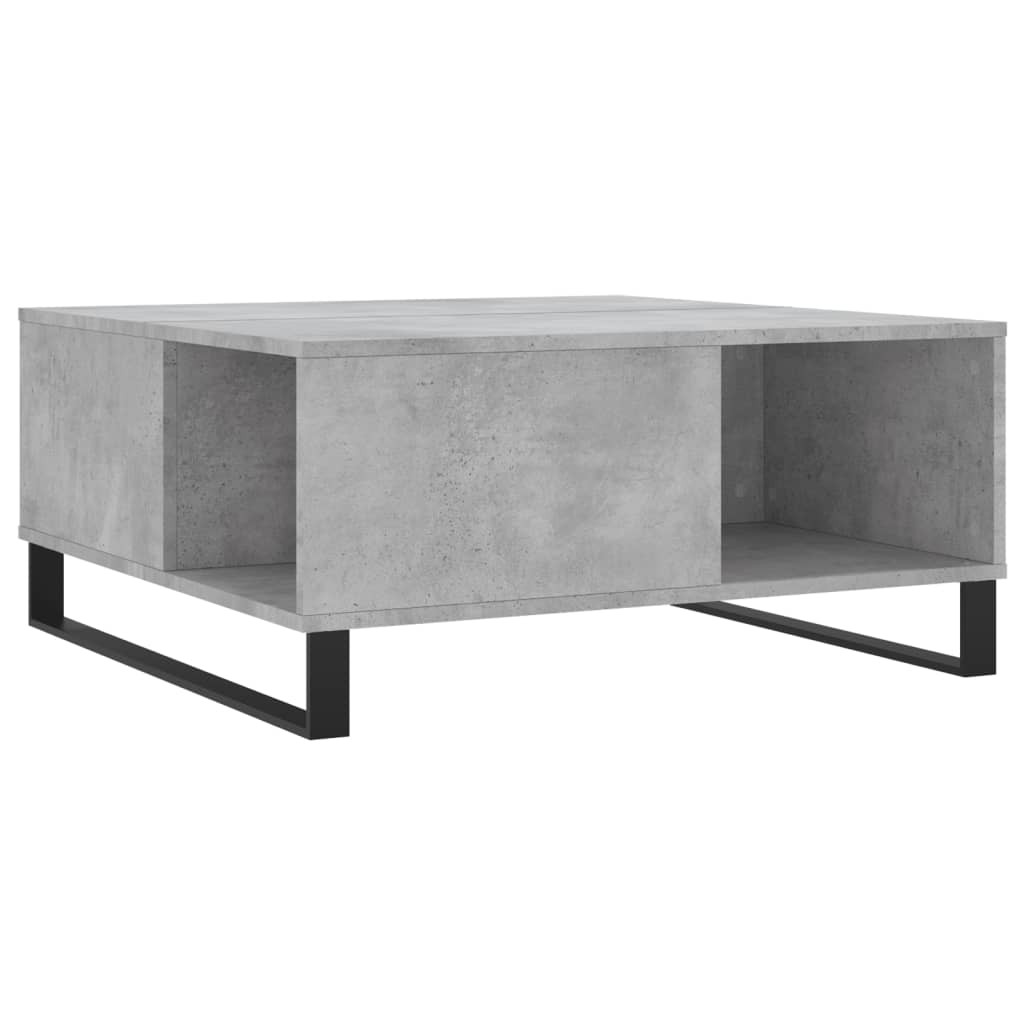 Coffee Table Concrete Grey 80x80x36,5 cm Engineered Wood