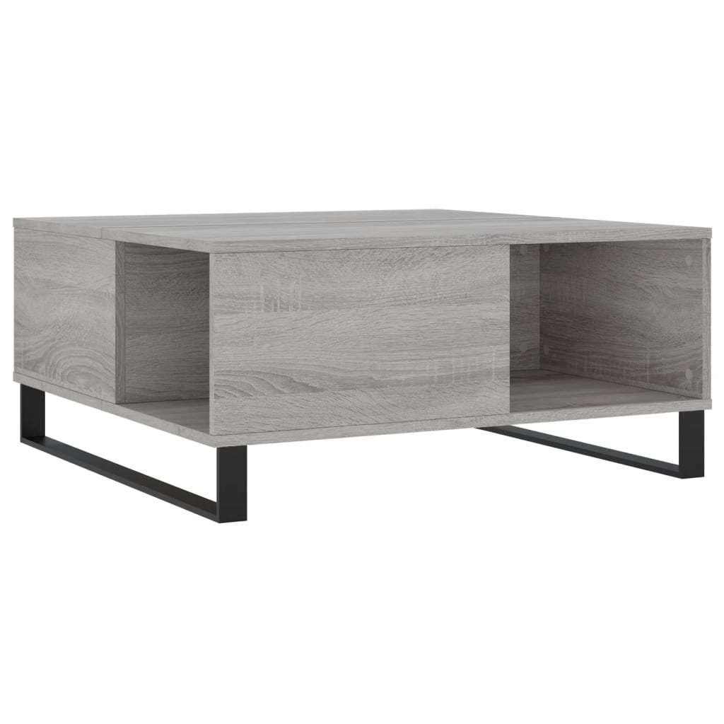 Coffee Table Grey Sonoma 80x80x36,5 cm Engineered Wood