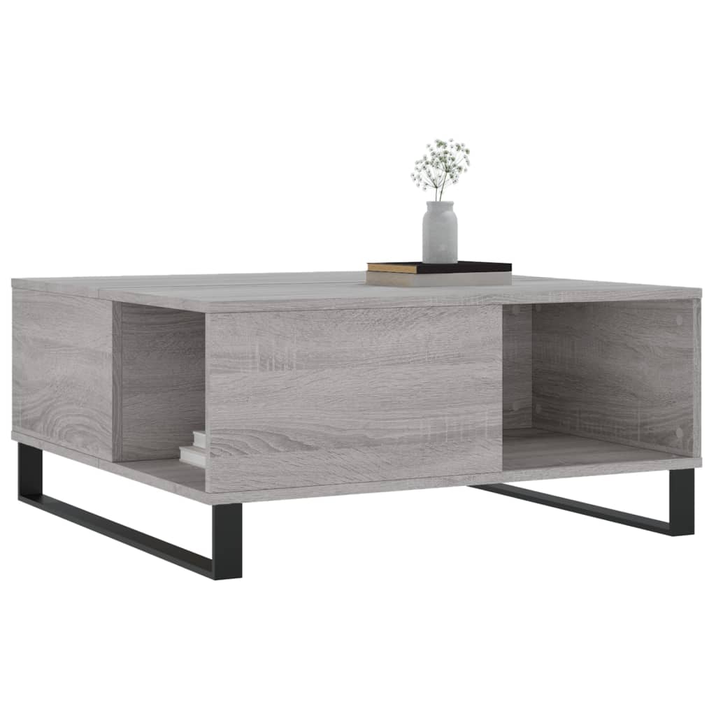 Coffee Table Grey Sonoma 80x80x36,5 cm Engineered Wood
