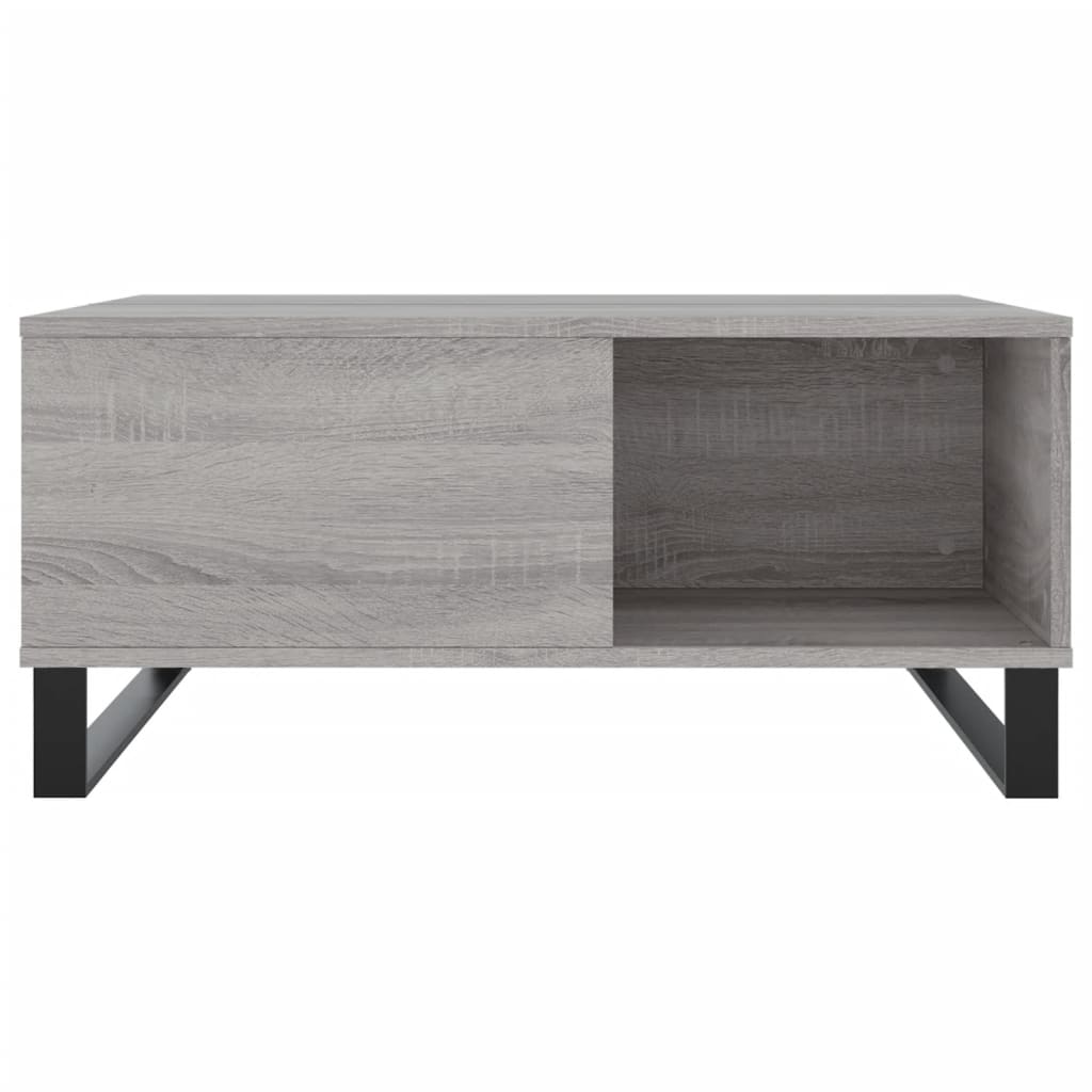 Coffee Table Grey Sonoma 80x80x36,5 cm Engineered Wood
