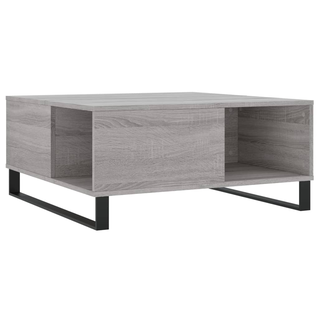 Coffee Table Grey Sonoma 80x80x36,5 cm Engineered Wood