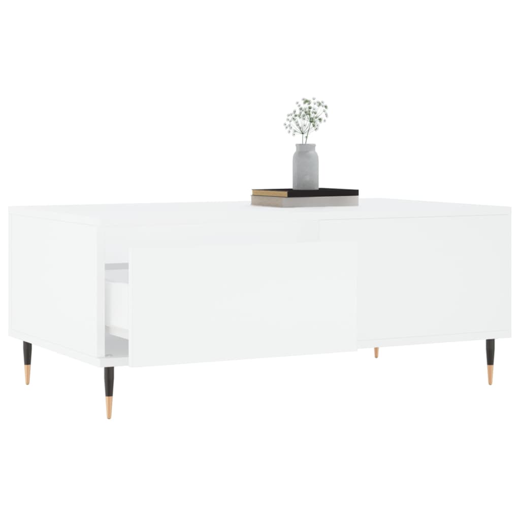 Coffee Table White 90x50x36,5 cm Engineered Wood
