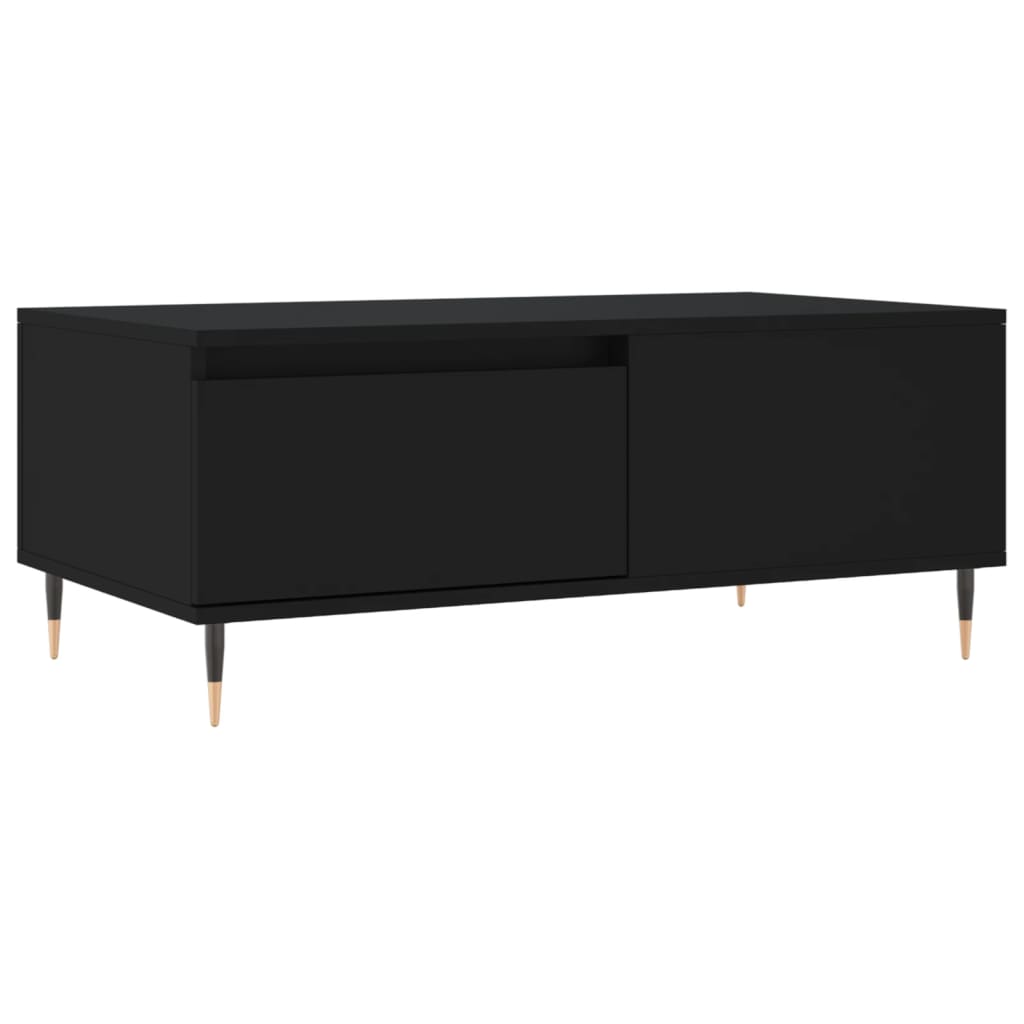 Coffee Table Black 90x50x36,5 cm Engineered Wood