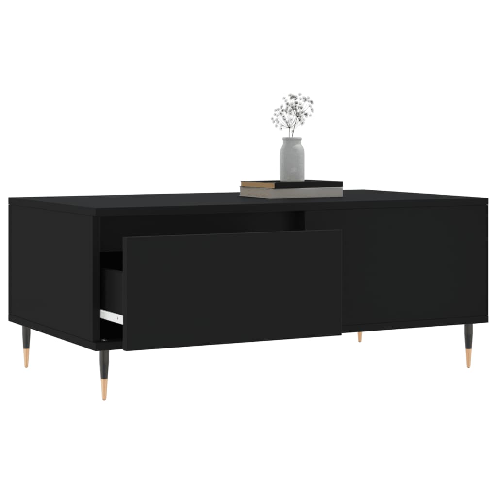 Coffee Table Black 90x50x36,5 cm Engineered Wood