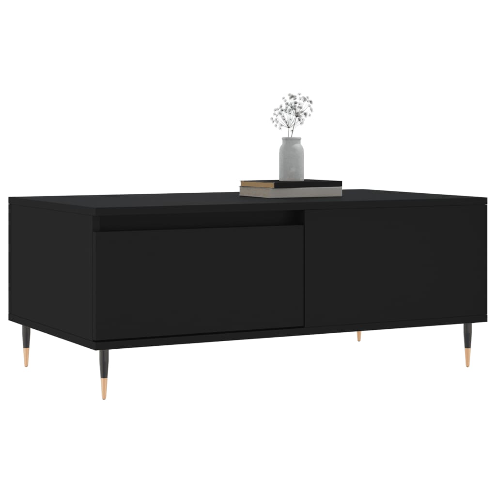Coffee Table Black 90x50x36,5 cm Engineered Wood