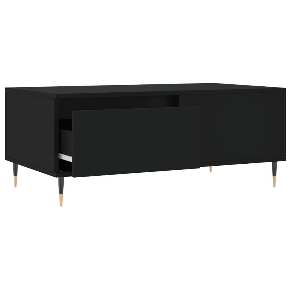 Coffee Table Black 90x50x36,5 cm Engineered Wood