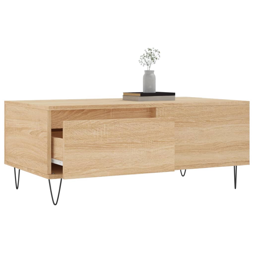 Coffee Table Sonoma Oak 90x50x36,5 cm Engineered Wood