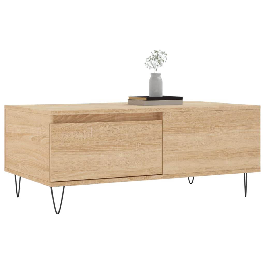 Coffee Table Sonoma Oak 90x50x36,5 cm Engineered Wood