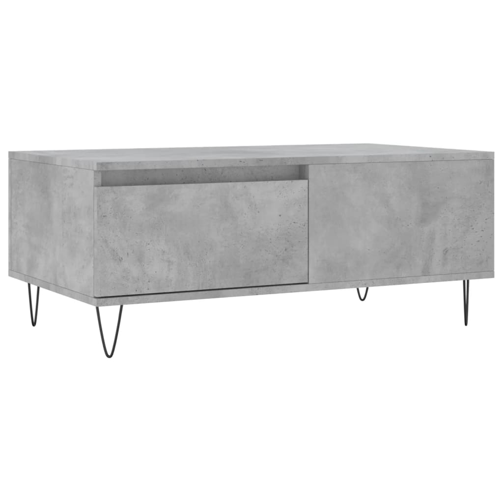 Coffee Table Concrete Grey 90x50x36,5 cm Engineered Wood