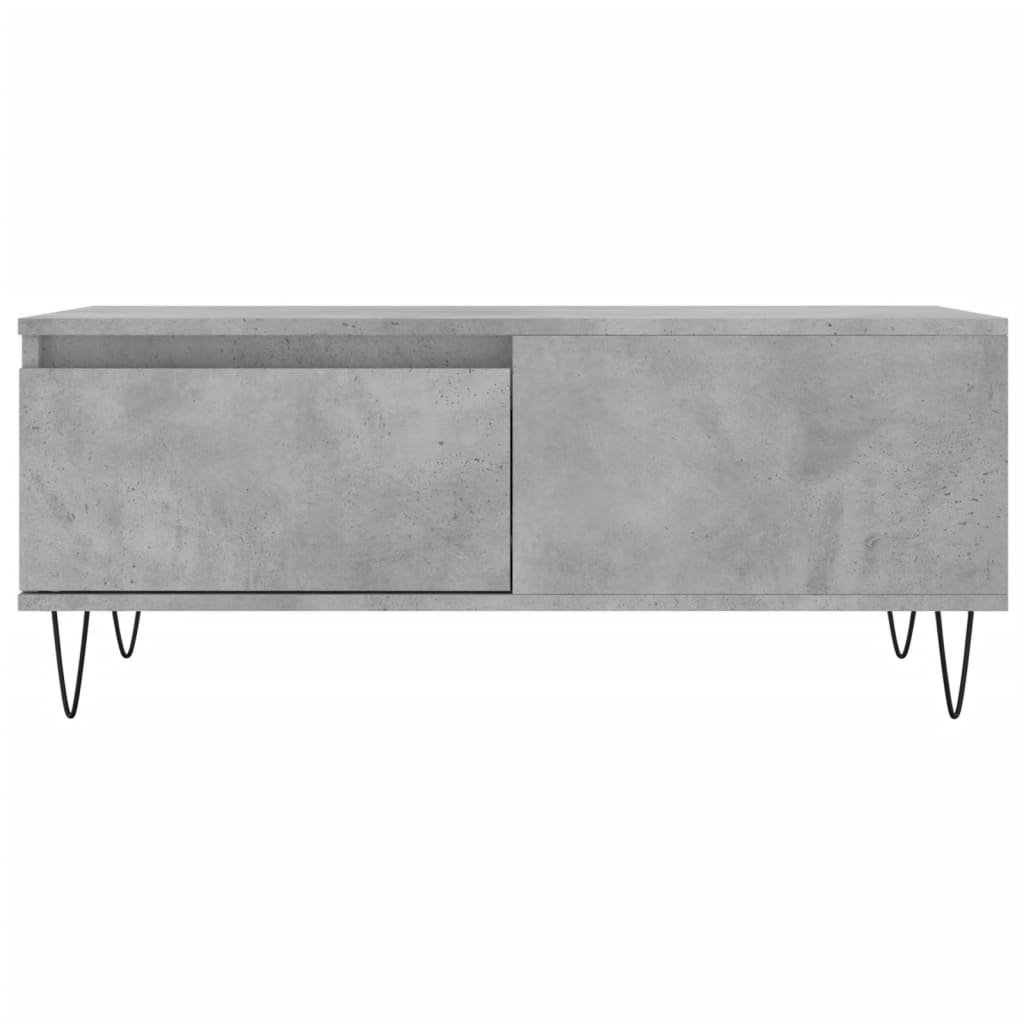 Coffee Table Concrete Grey 90x50x36,5 cm Engineered Wood