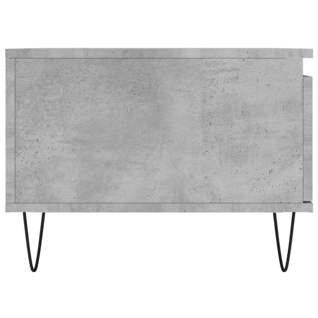Coffee Table Concrete Grey 90x50x36,5 cm Engineered Wood