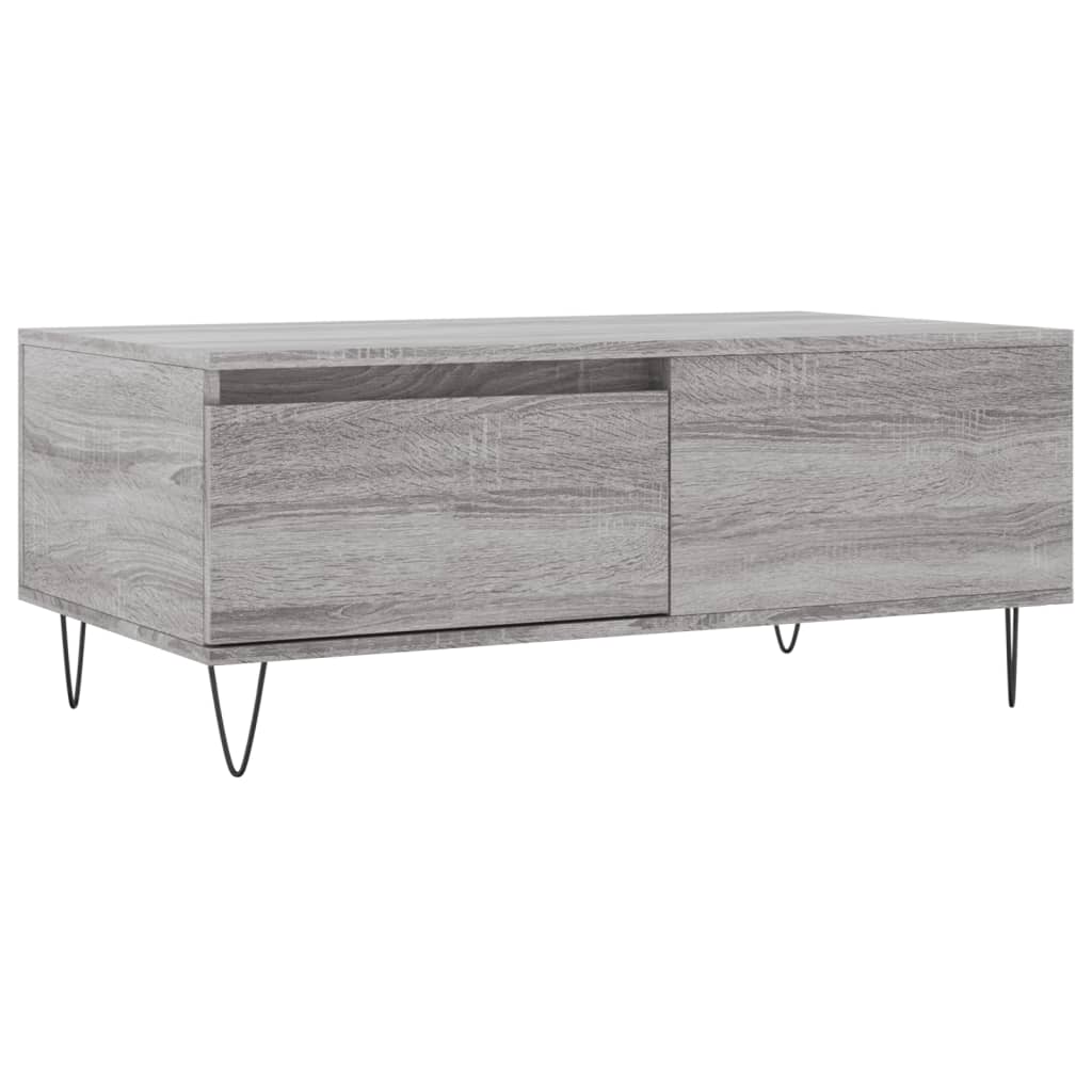 Coffee Table Grey Sonoma 90x50x36,5 cm Engineered Wood