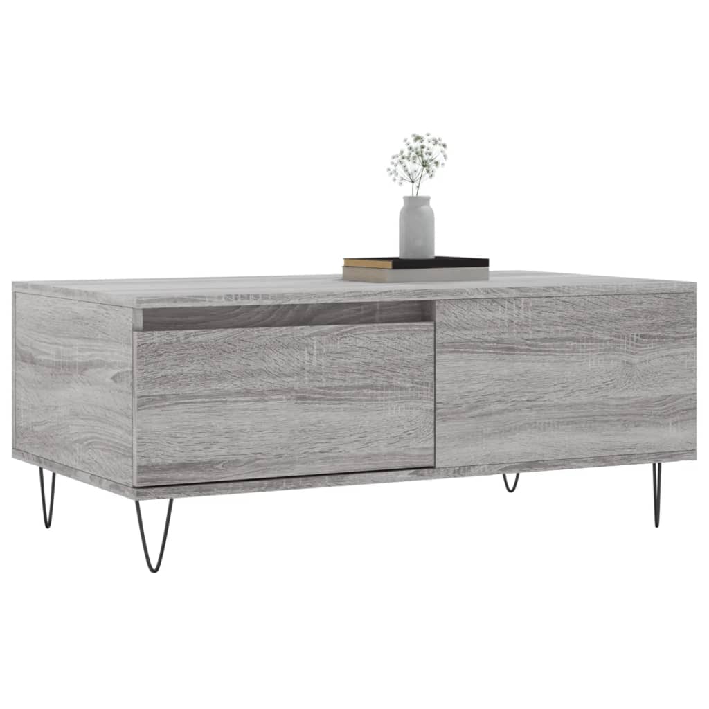 Coffee Table Grey Sonoma 90x50x36,5 cm Engineered Wood