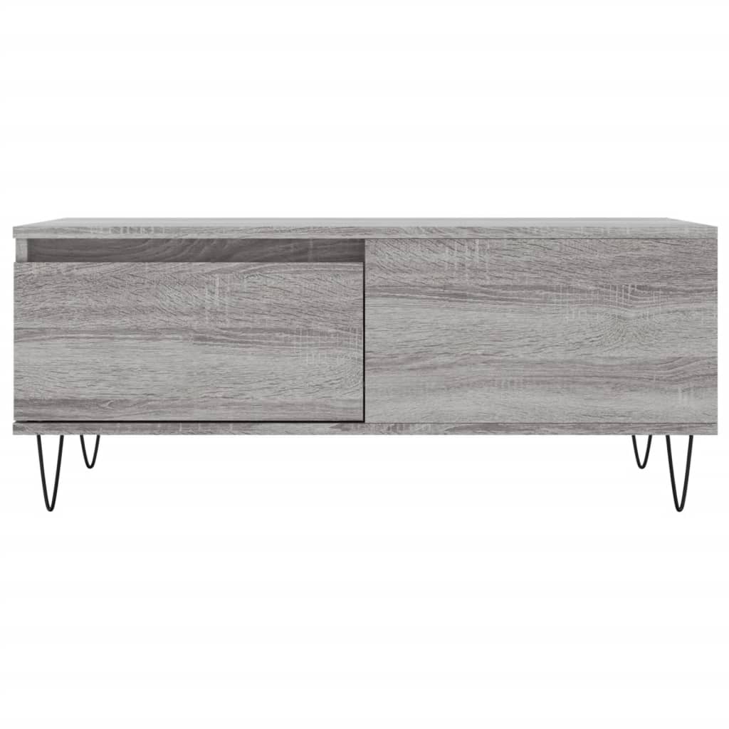 Coffee Table Grey Sonoma 90x50x36,5 cm Engineered Wood
