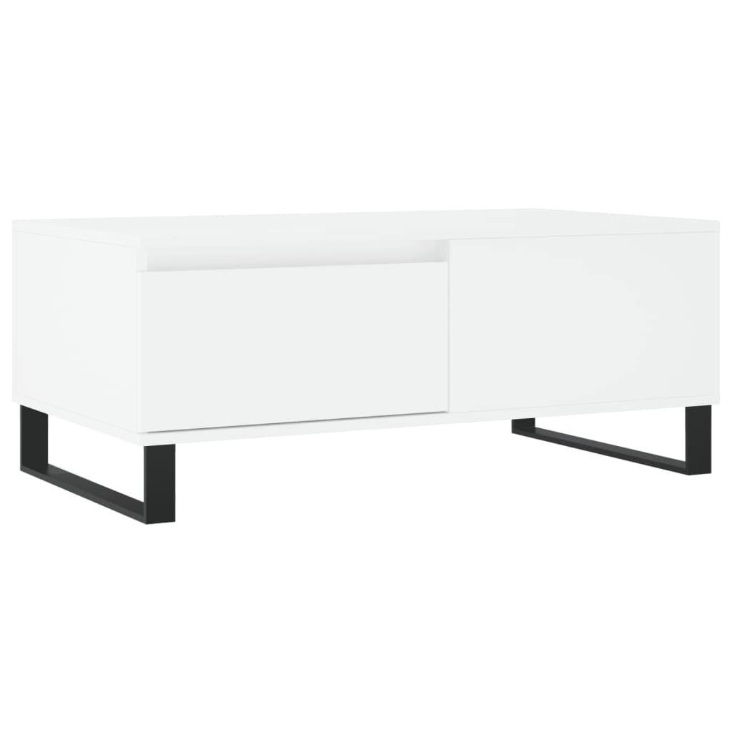 Coffee Table White 90x50x36,5 cm Engineered Wood