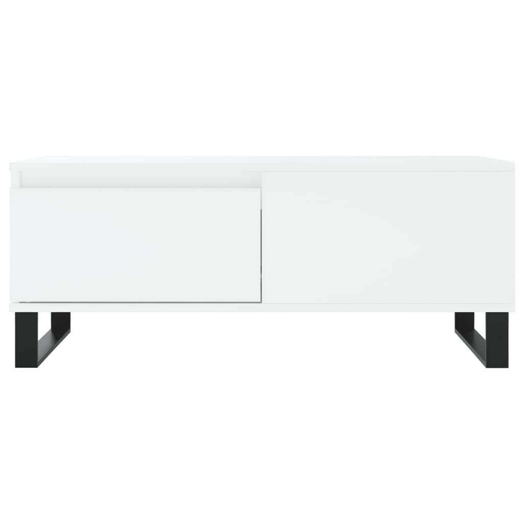 Coffee Table White 90x50x36,5 cm Engineered Wood