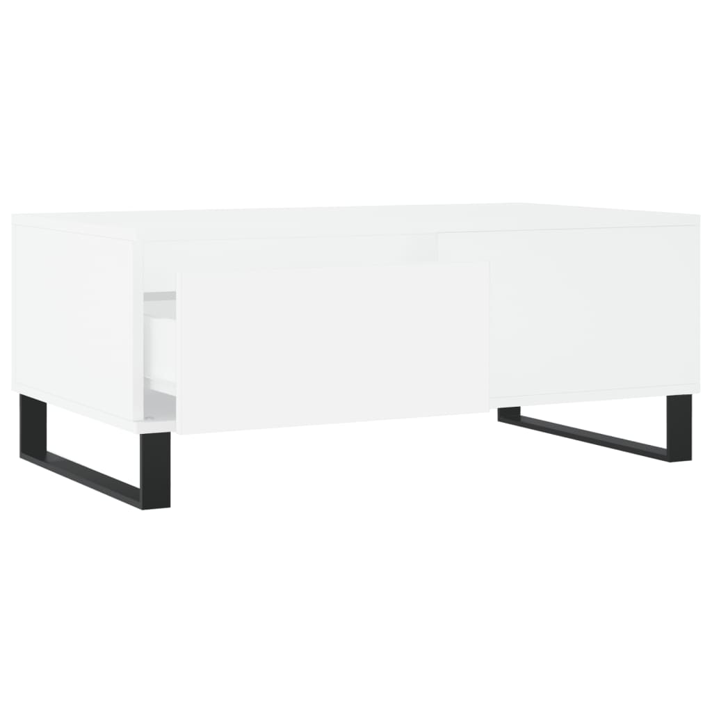 Coffee Table White 90x50x36,5 cm Engineered Wood