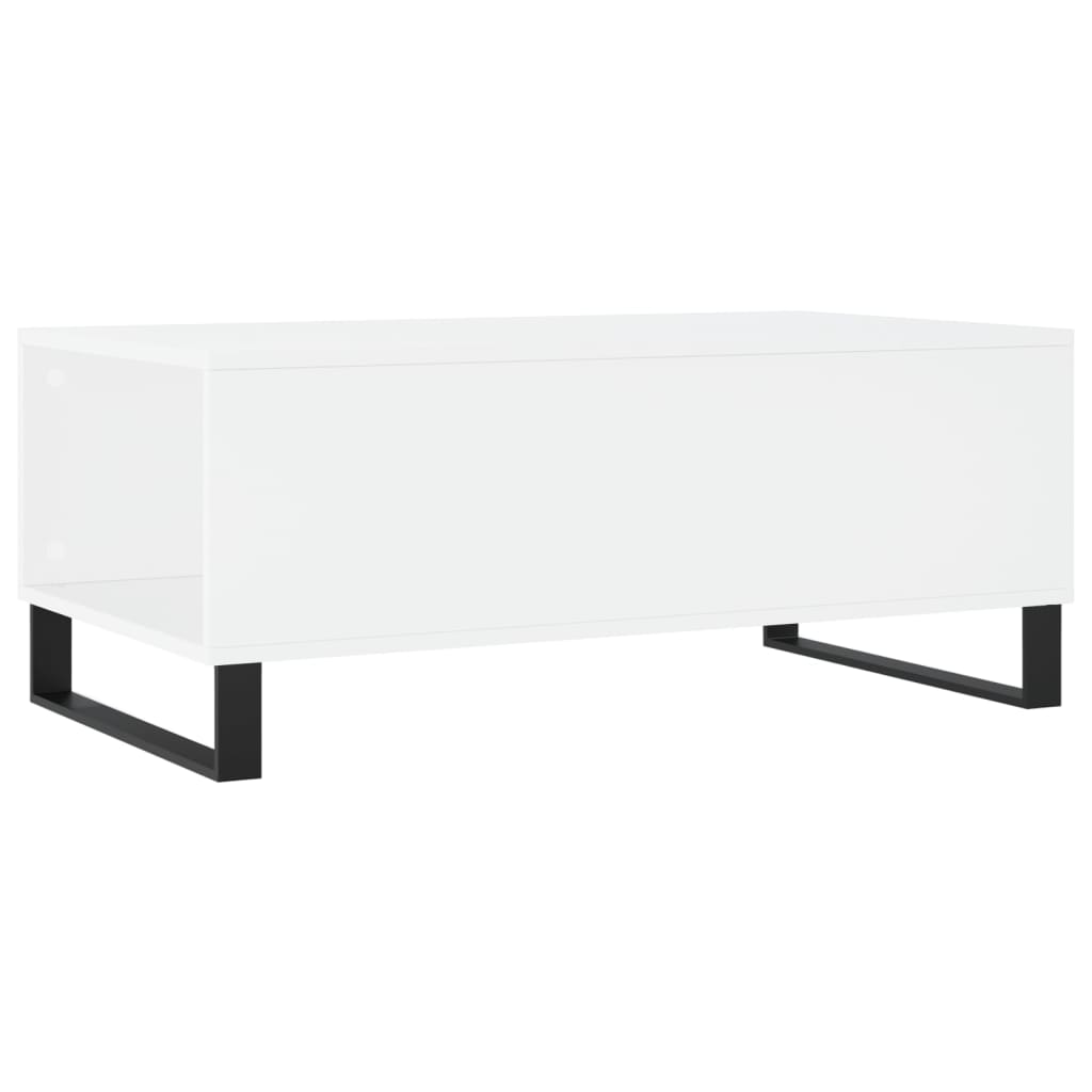 Coffee Table White 90x50x36,5 cm Engineered Wood