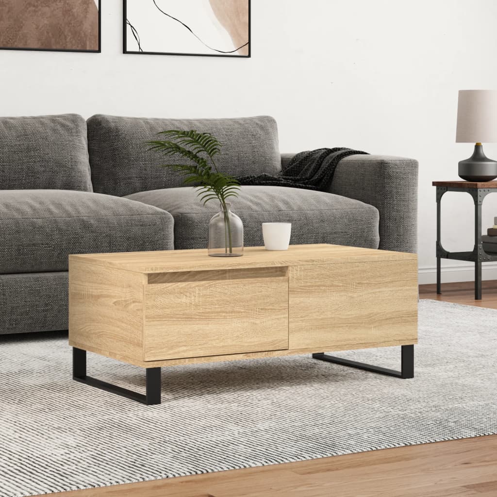 Coffee Table Sonoma Oak 90x50x36,5 cm Engineered Wood