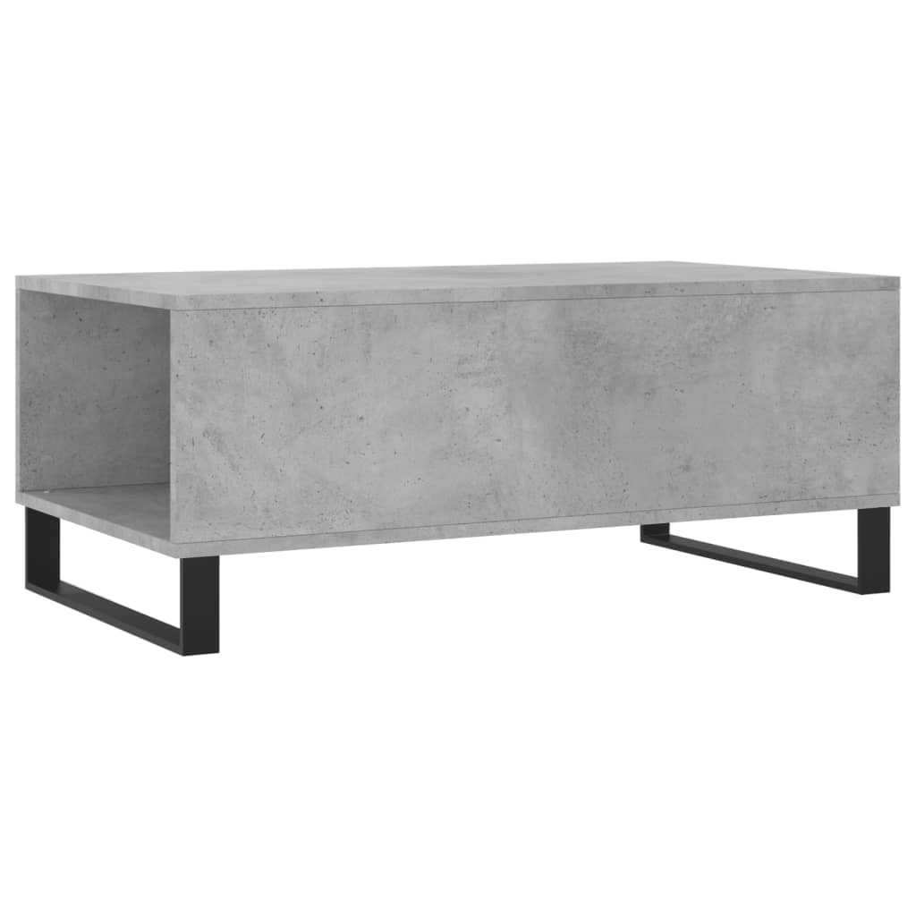 Coffee Table Concrete Grey 90x50x36,5 cm Engineered Wood