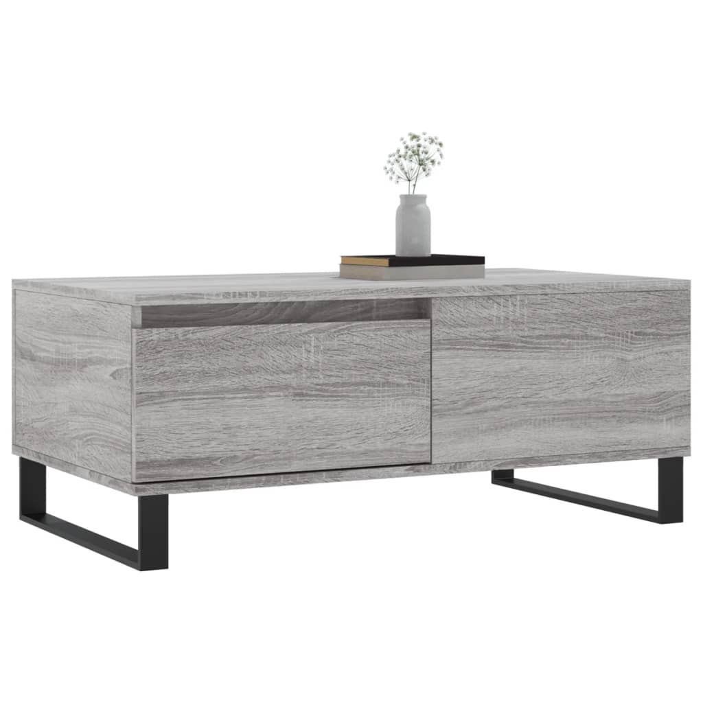 Coffee Table Grey Sonoma 90x50x36,5 cm Engineered Wood