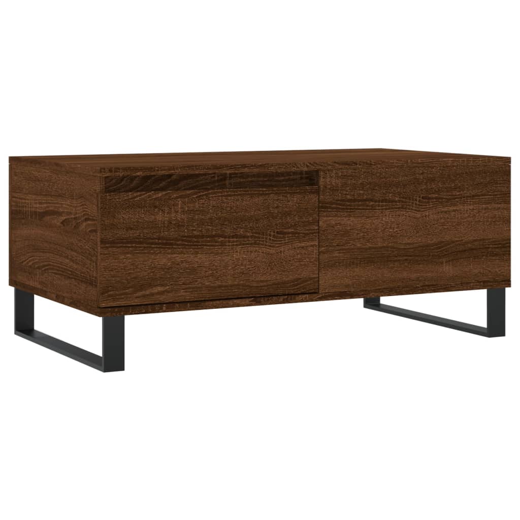 Coffee Table Brown Oak 90x50x36,5 cm Engineered Wood