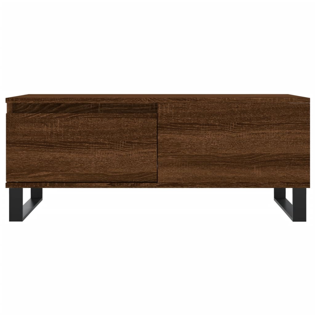 Coffee Table Brown Oak 90x50x36,5 cm Engineered Wood