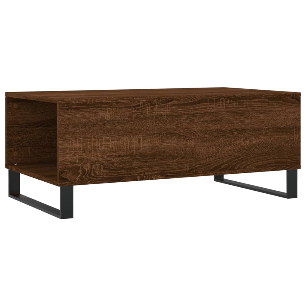 Coffee Table Brown Oak 90x50x36,5 cm Engineered Wood