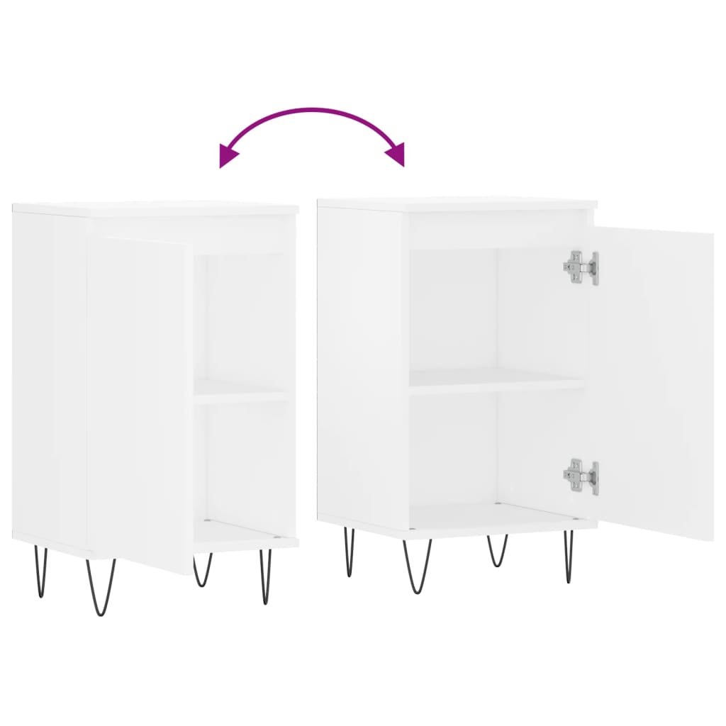 Sideboards 2 pcs White 40x35x70 cm Engineered Wood