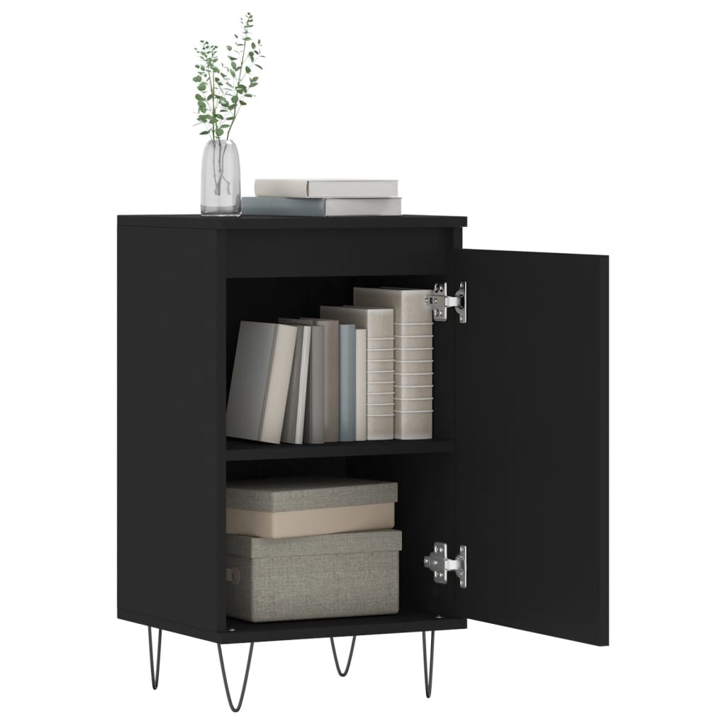 Sideboards 2 pcs Black 40x35x70 cm Engineered Wood