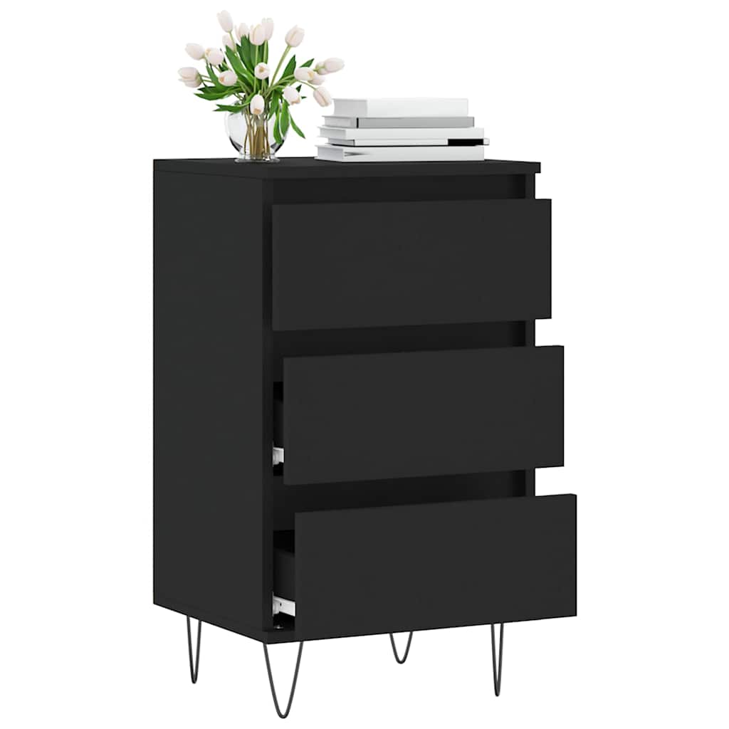Sideboard Black 40x35x70 cm Engineered Wood
