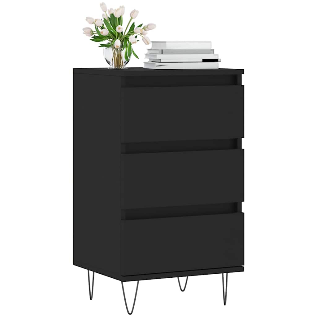 Sideboard Black 40x35x70 cm Engineered Wood