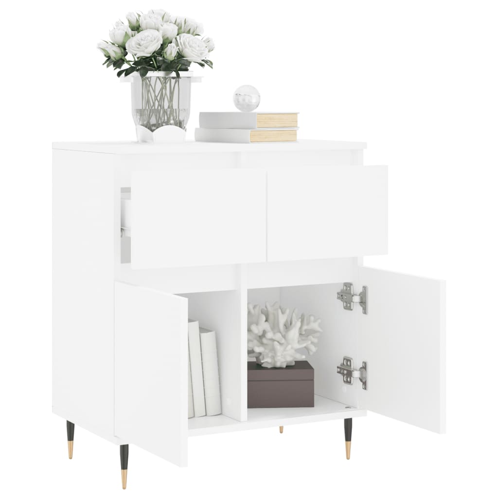 Sideboard White 60x35x70 cm Engineered Wood