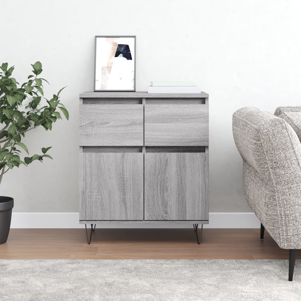 Sideboard Grey Sonoma 60x35x70 cm Engineered Wood