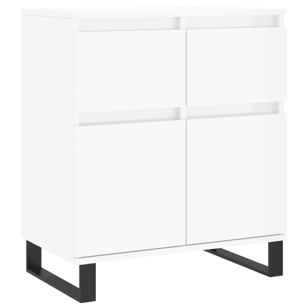 vidaXL Sideboard High Gloss White 60x35x70 cm Engineered Wood