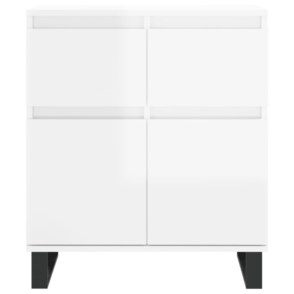 vidaXL Sideboard High Gloss White 60x35x70 cm Engineered Wood